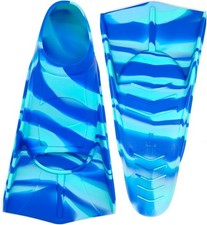 Kids Swim Fins Silicone Flippers for Swimming Diving Blue Sea Sky XXS