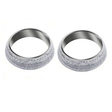 2 Pcs 2.5 Inch Exhaust Donut Manifold Gasket 65mm Muffler Seal Ring High Grade