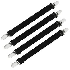 Boncas Improved Adjustable Elastic Boot Clips Boot Straps Pant Clips Stirrups