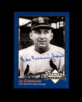 Joe Cunningham Signed 2009 Diamond Signature Philadelphia St. Louis Cardinals Au