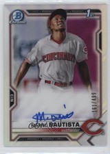 2021 Bowman Chrome Prospects Refractor 161/499 Mariel Bautista #CPA-MB Auto 03ox