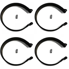 (4) Drum Brake BANDs and PIN replaces 6" 6 Yard Cart Yerf-Dog Azusa Manco Stens