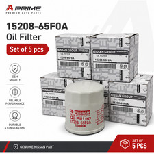 Set Of 5 Pcs Genuine 15208-65f0a Engine Oil Filter For Nissan Infiniti