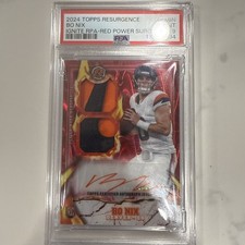 2024 Topps Bo Nix Rookie Ignite Autograph Nike Patch /5 Red