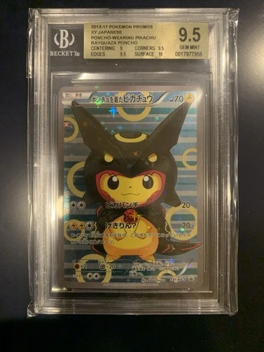 New ListingJapanese Pikachu Rayquaza Promo BGS 9.5