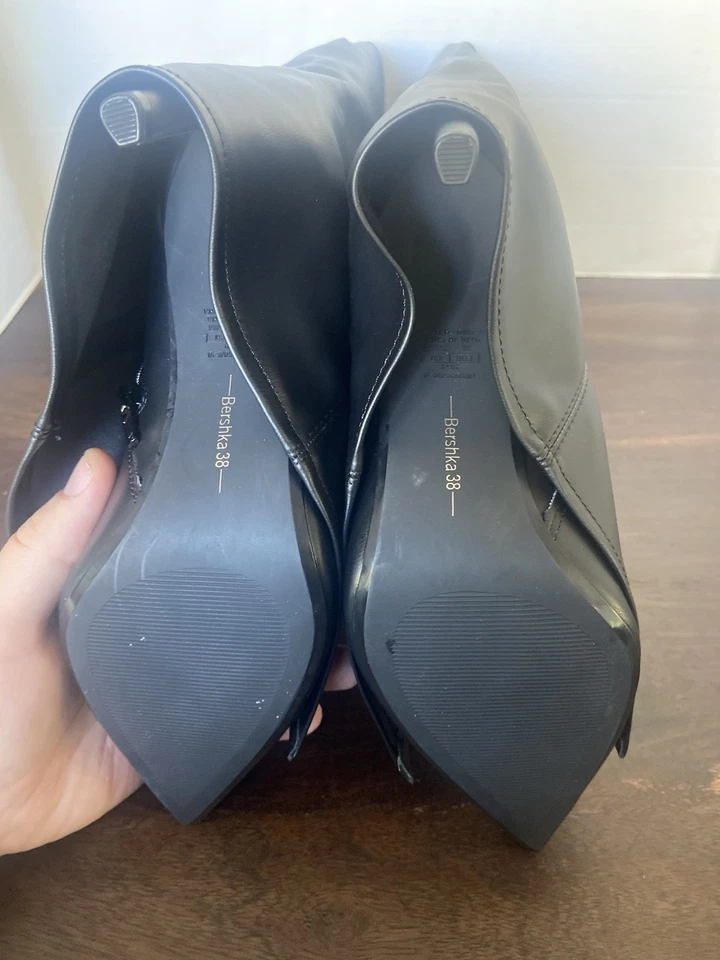 Bershka Fold Over High Heel Boot - Image 4 of 4