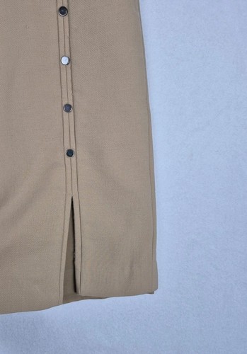 Gonna donna Hugo Boss VELAIAH taglia 8 lana a matita beige taglia 8 carriera aziendale - Foto 2 di 10
