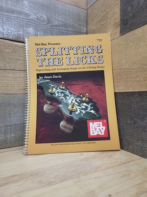 Splitting the Licks Janet Davis Spiral Bound 5-String Banjo