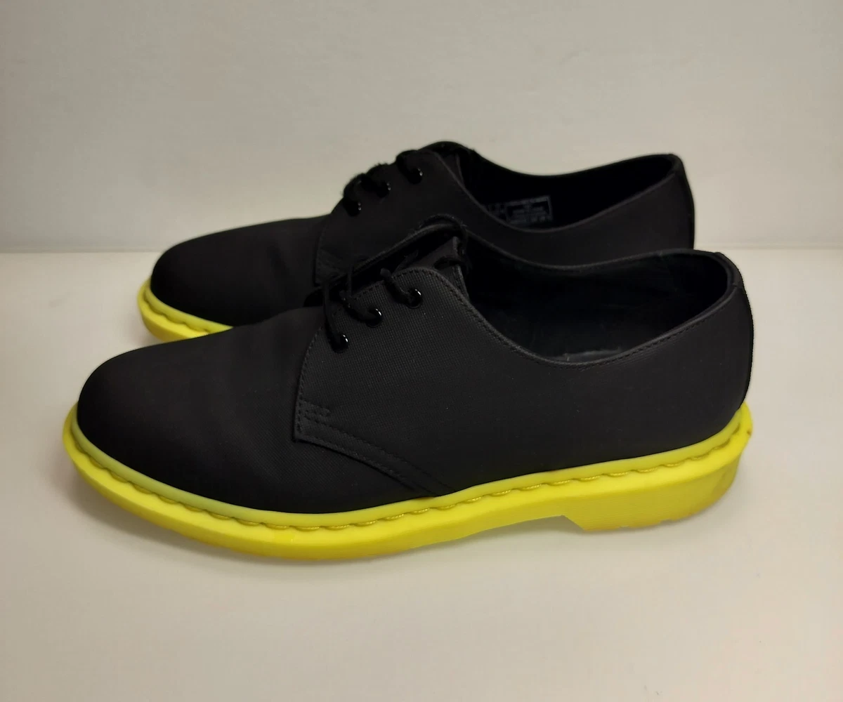 Dr Martens 1461 Ajax Neon Green Sole Black Canvas Oxford Shoes Size Man 11M Amazon.com | Dr. Martens Unisex 1461 Leather Oxford Shoes  main image 4