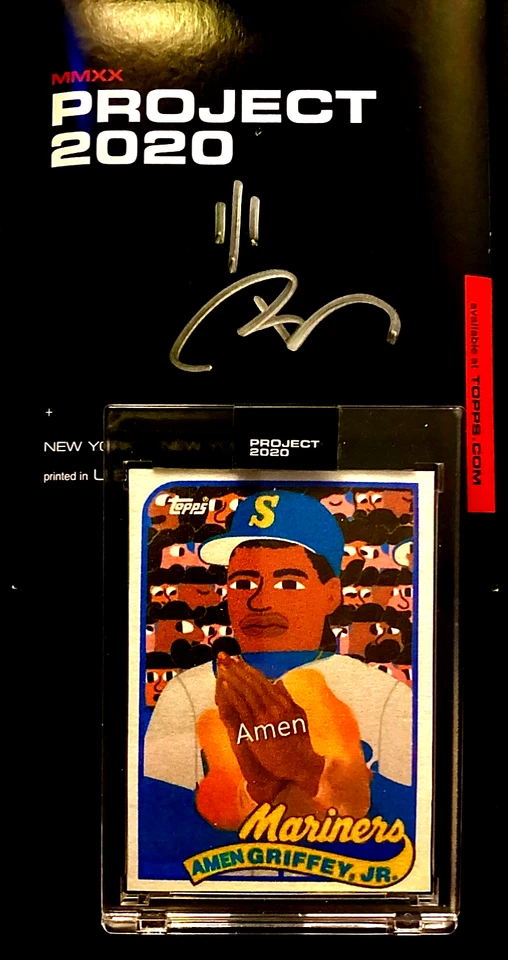 Ken Griffesy Jr. 1/1 Topps Project #1 Gem Mint Baseball Mariners Artist Sealed SP - Imagem 3 de 4