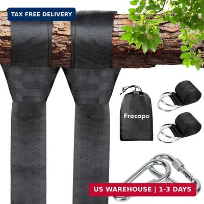Frocopo Extra Long Tree Swing Kit, 5FT Premium Nylon Straps Hold 2200LBS, Safety