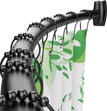 Curved Shower Curtain Rod for Bathroom, 40-72 Inches Adjustable Curved Shower...