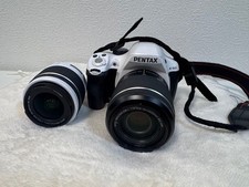 PENTAX K-50 Digital SLR Camera Double Lens Set Large LCD Display