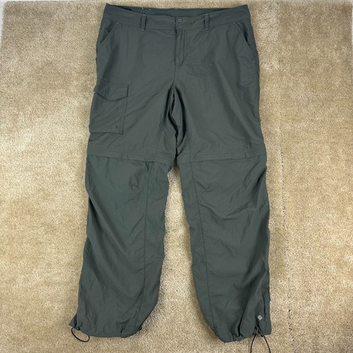 Columbia PFG Pants Womens 18W Omni Shade Fishing Convertible Hiking Nylon UPF