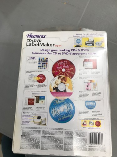 Memorex CD & DVD Label Maker Expert 138 Labels & Software exPressit ...