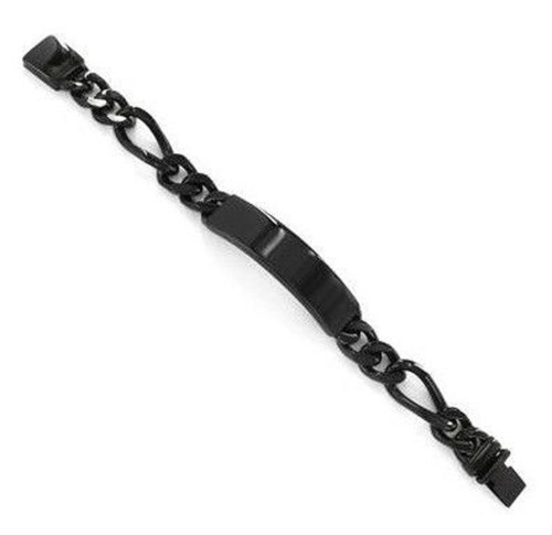 ID Massiv Edelstahl Armband mit Gravur nach Wunsch Panzerarmband 3 Farben NEU - Picture 6 of 11