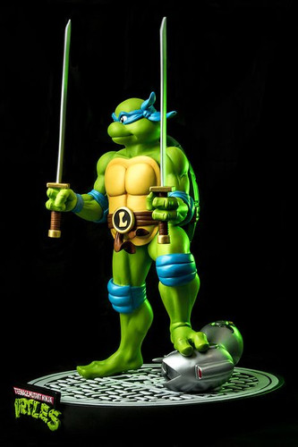 IKON Sammlerstücke Teenage Mutant Ninja Schildkröten TMNT Leonardo 12 Zoll Statue - Bild 2 von 8