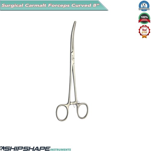 Carmalt Forceps Curved 8" Medical Hemostat Splinter Clamp Surgical Instruments - Picture 4 of 5