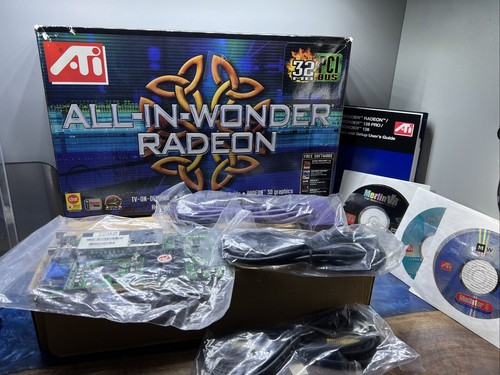 Retro ATI All-in-Wonder Radeon PCI DVI Output 32MB Video Card TV Tuner S Video