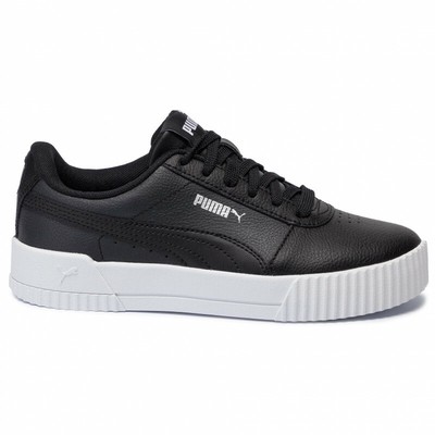 Women's Puma Carina L Black-White-Silver (370325 01) | eBay