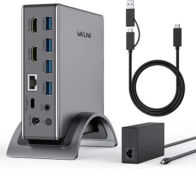 USB-C Dockingstation Dual HDMI Display 100W Laden für M1/M2 MacBook Pro/Air