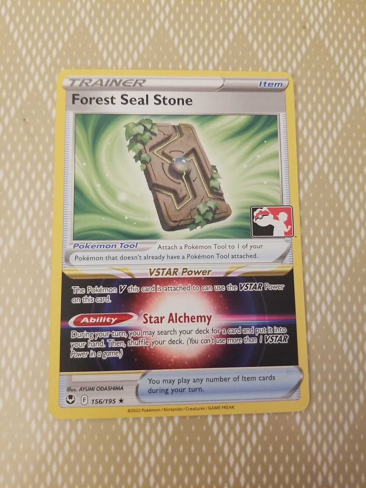 Forest Seal Stone Pokemon Prize Pack Series 3  Promo Pokemon Card NM/LP
