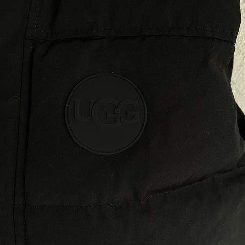 UGG Nathaniel Black Waterproof Packable Hooded Down Vest Puffer Size M Medium Me - Picture 7 of 10