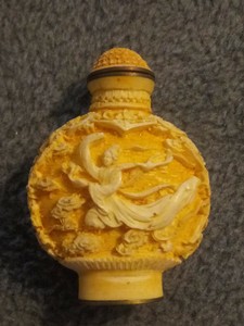 Antique Chinese Snuff bottle carved stone