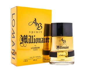 AB Spirit Millionaire by Lomani 3.3 /3.4 oz EDT Cologne for Men Brand New In Box - Click1Get2 Offers