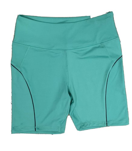 Green Active High-Waist Bike Short 
