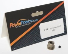 PowerHobby 64DP / 64P 23T Harden Steel Pinion Gear 64-Pitch 23-Tooth