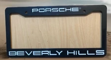 Beverly Hills Porsche License Plate Frame Car 911 California Dealership NEW