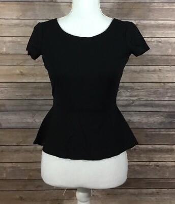 short sleeve peplum tee