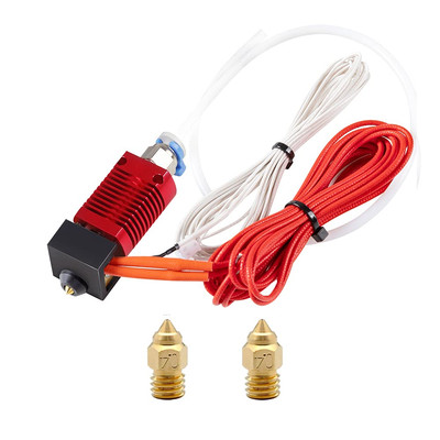 Original Assembled Ender 3 V2 Hotend Kit with 2Pcs Upgrade Nozzles 0.4Mm 24V for
