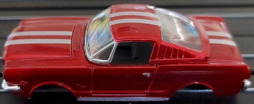 Ford Mustang Fastback Candy RED TJet HO Slot Car BODY for AURORA autoworld DASH - Picture 3 of 6