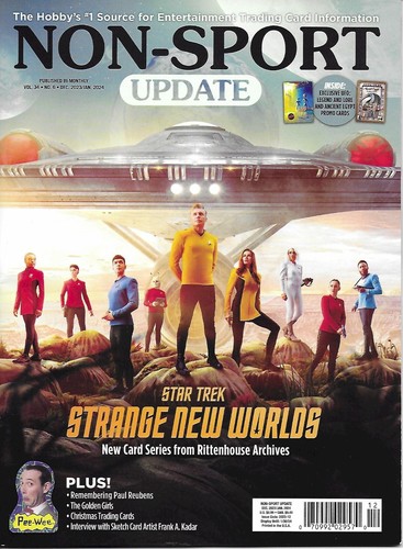 Non-Sport Update Magazine Volume 34 No.6 Dec '23/ Jan '24 & 2 Promo Cards - Picture 2 of 4