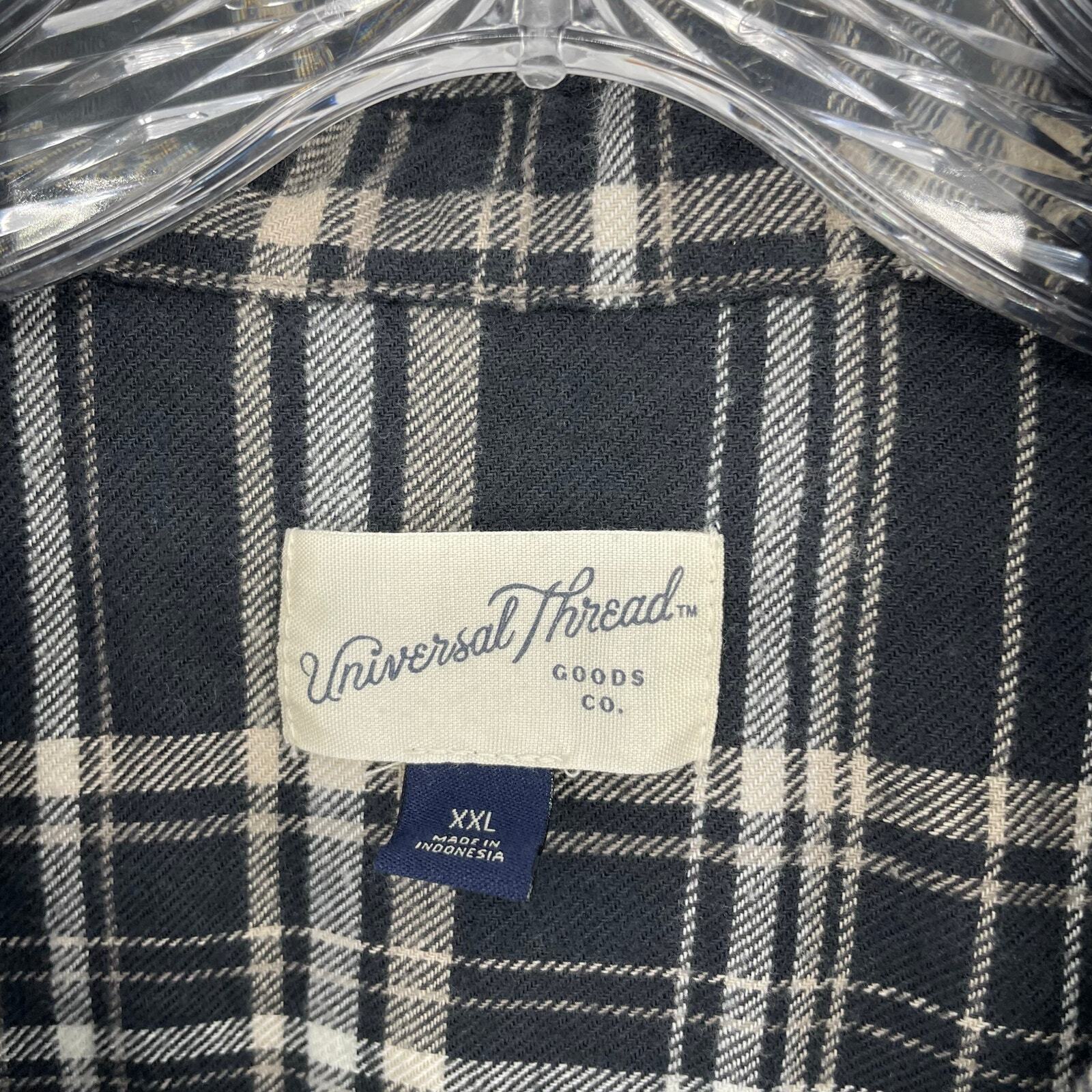 Universal Thread Long Sleeve Button-Up Plaid Top … - image 7