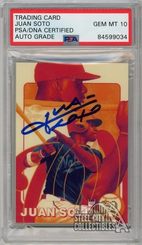 Juan Soto 2021 Topps Project 70 Autograph Card #88 PSA/DNA 10