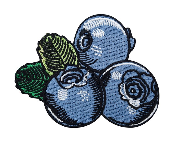 FrüChte Patch Zum AufbüGeln | Blaubeeren Patches, Heidelbeere Obst BüGelflicken-image