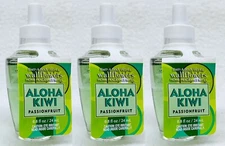 3 Bath Body Works ALOHA KIWI PASSIONFRUIT Wallflower Home Scent Oil Refill Bulb