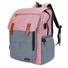 Backpack Baby Diaper Bag With Changing Pad for Dad or Mommy in Green or Pink