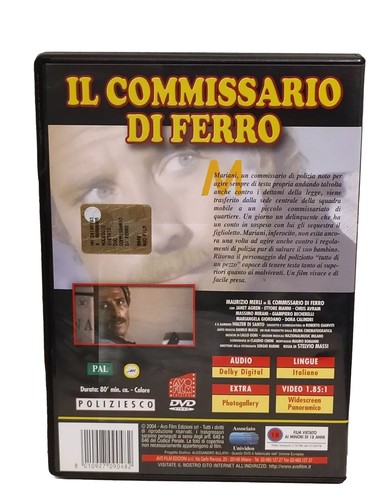 Il Commissario Di Ferro Maurizio Merli DVD Avo Film Edizione Vendita 1978 Massi - Foto 2 di 6