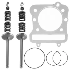 Cylinder Intake Exhaust Valve Gasket Kit for Kawasaki Bayou 300 KLF300B 1988-04