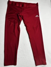 Adidas Techfit Compression Base Pants Tights Men's Hoosier Red IU Size 3XL NWT