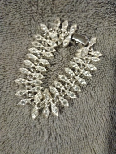 Napier Necklace Bracelet Statement Jewelry Silver Tone Vintage - Picture 12 of 20