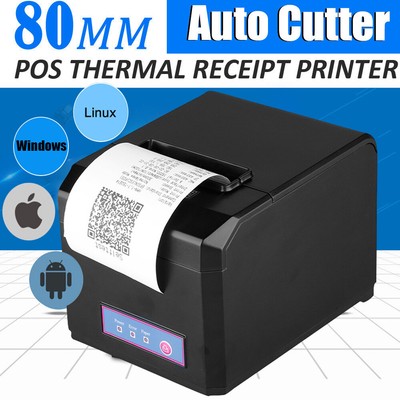 300mm//sec 58mm 80mm AUTO-CUT Thermal Receipt POS Printer USB Ethernet Serial Por