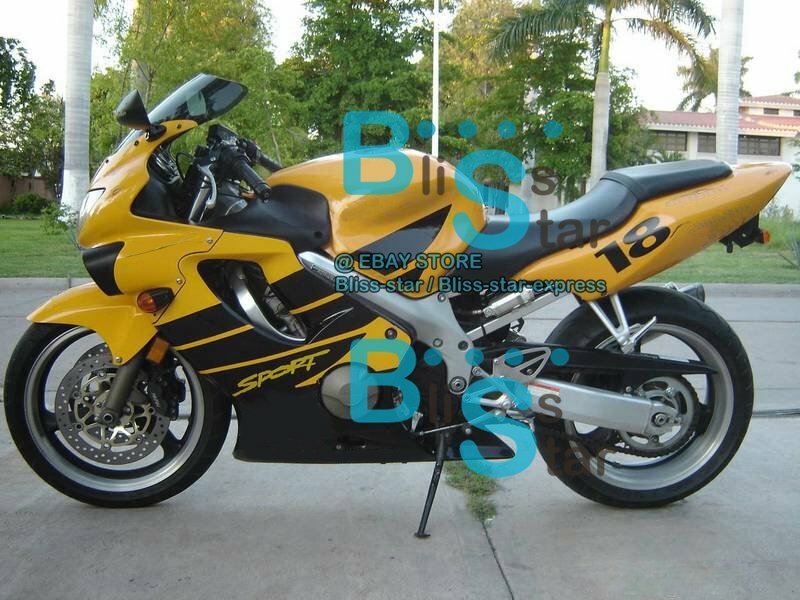 Yellow INJECTION Fairing + Tank Cover Fit HONDA CBR600F4 1999-2000 23 A7 item image