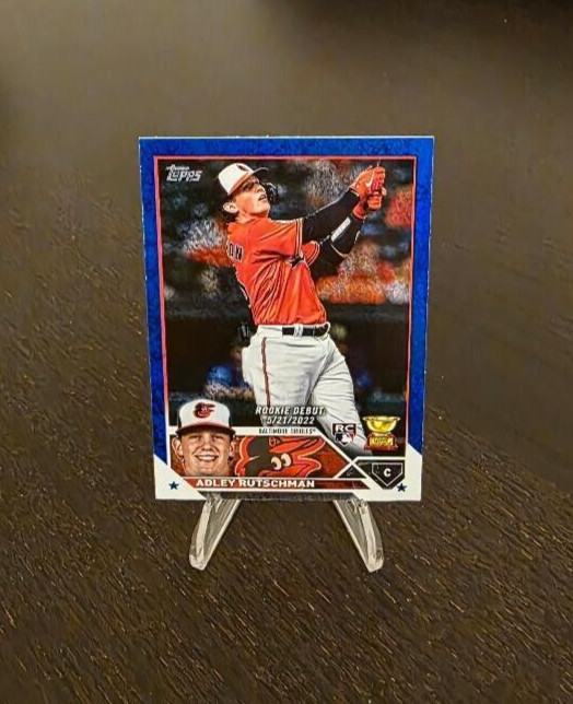 2023 Topps Update Rookie Debut Adley Rutschman Rookie Card #US180 Blue 866/999