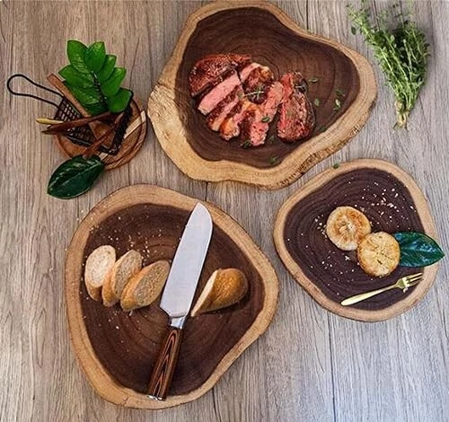 Acacia Wood Cutting Charcuterie Board, Exquisite, Non-Splicing