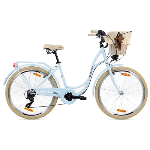 Goetze Mood 26 Zoll City Bike, Damenfahrrad, 6-Gang, LED-Lichter, V-Brake, Korb! - Bild 11 von 92